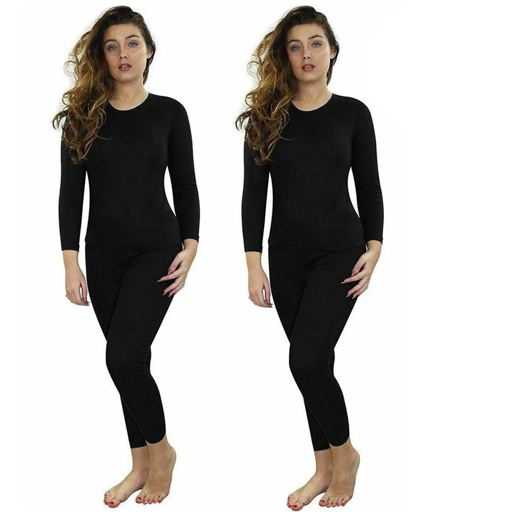 2 Pack Womens Full Sleeves Thermal Set