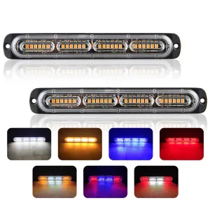 24 LED Car Strobe Warning Light Grill Flashing Breakdown Emergency Light Car Truck Trailer Beacon Lamp LED Side Light For Cars