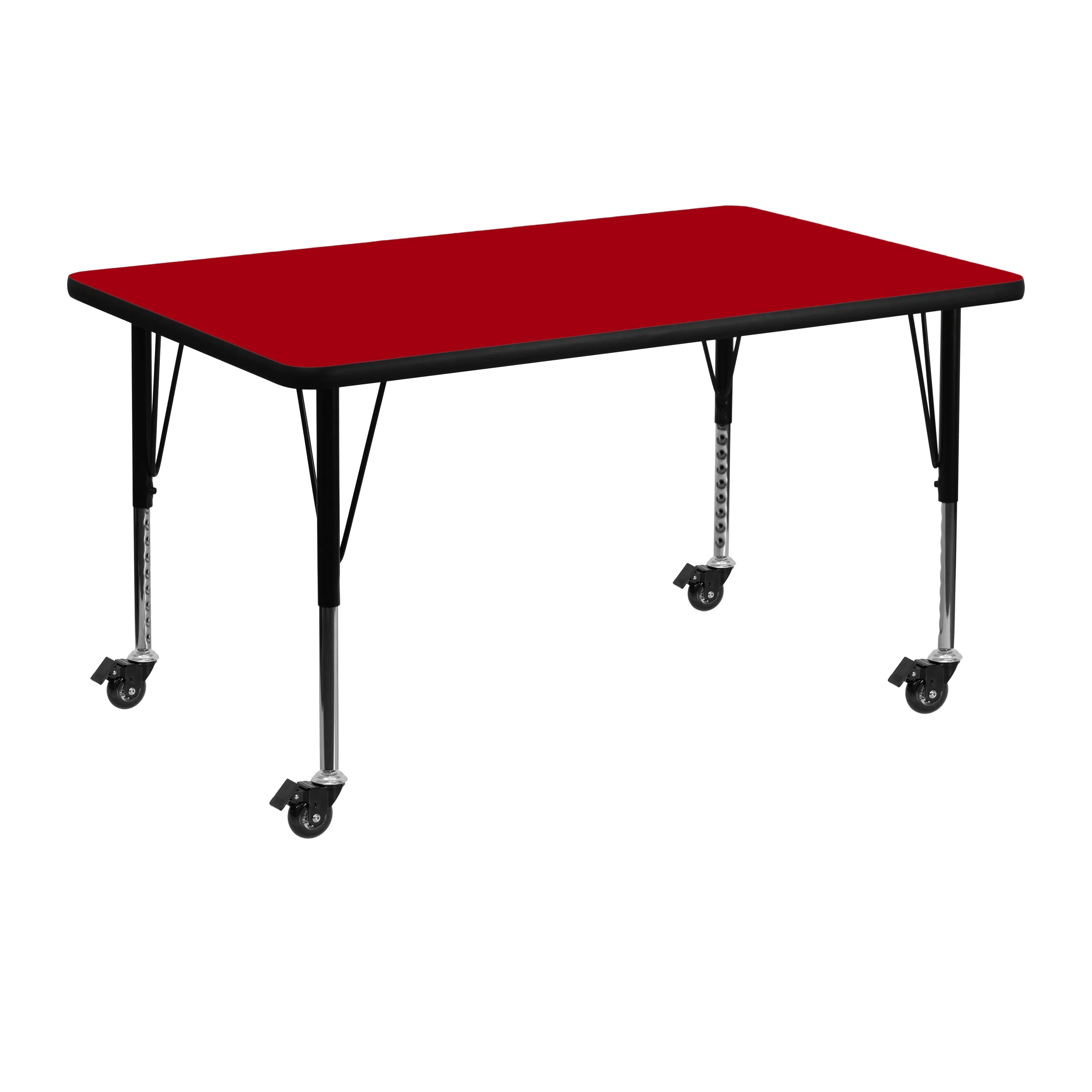 30x48 REC Red Activity Table XU-A3048-REC-RED-T-P-CAS-GG