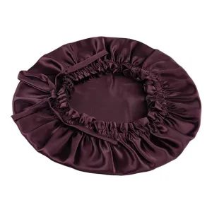 Adjustable Silk Bonnet - Double side - Dark Red