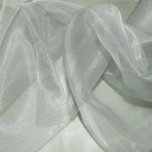 Crystal Organza Wholesale Fabric in Gray L 127