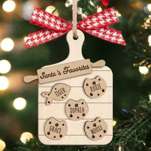 Custom Family Cookie Ornament, Gifts for Grandma Ornament, Family Name Ornament CF133