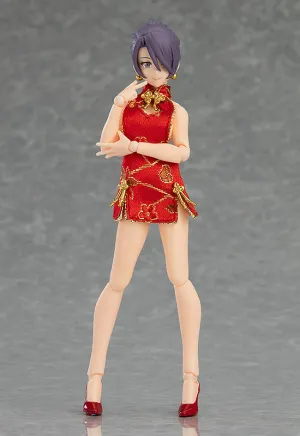 figma Female Body (Mika) with Mini Skirt Chinese Dress Outfit