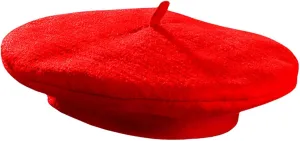 Forum Novelties Stylish Adult Red Beret Hat – Perfect for Costume Parties and Fashion Accessories