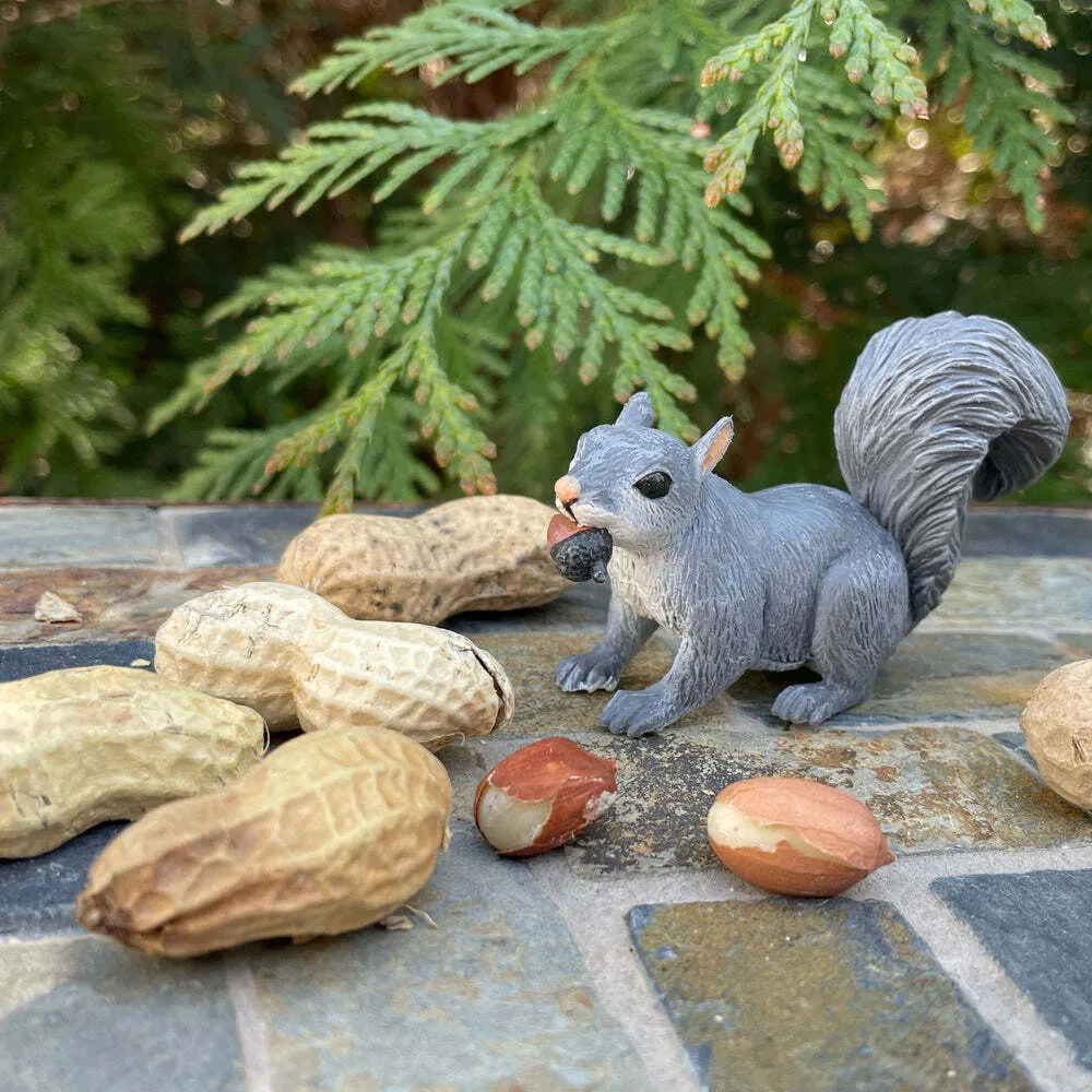 Gray Squirrel Figurine