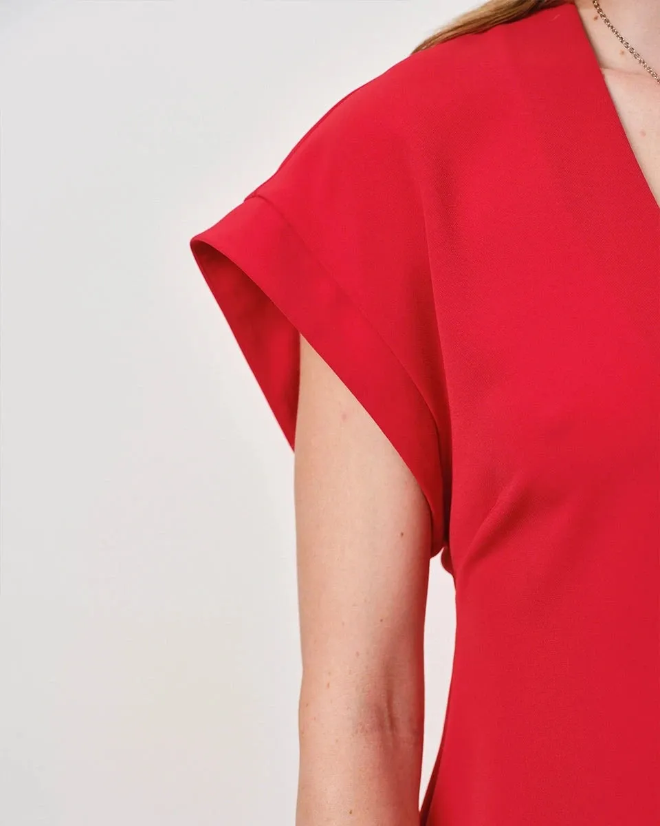 HENNE TOP | BRIGHT RED