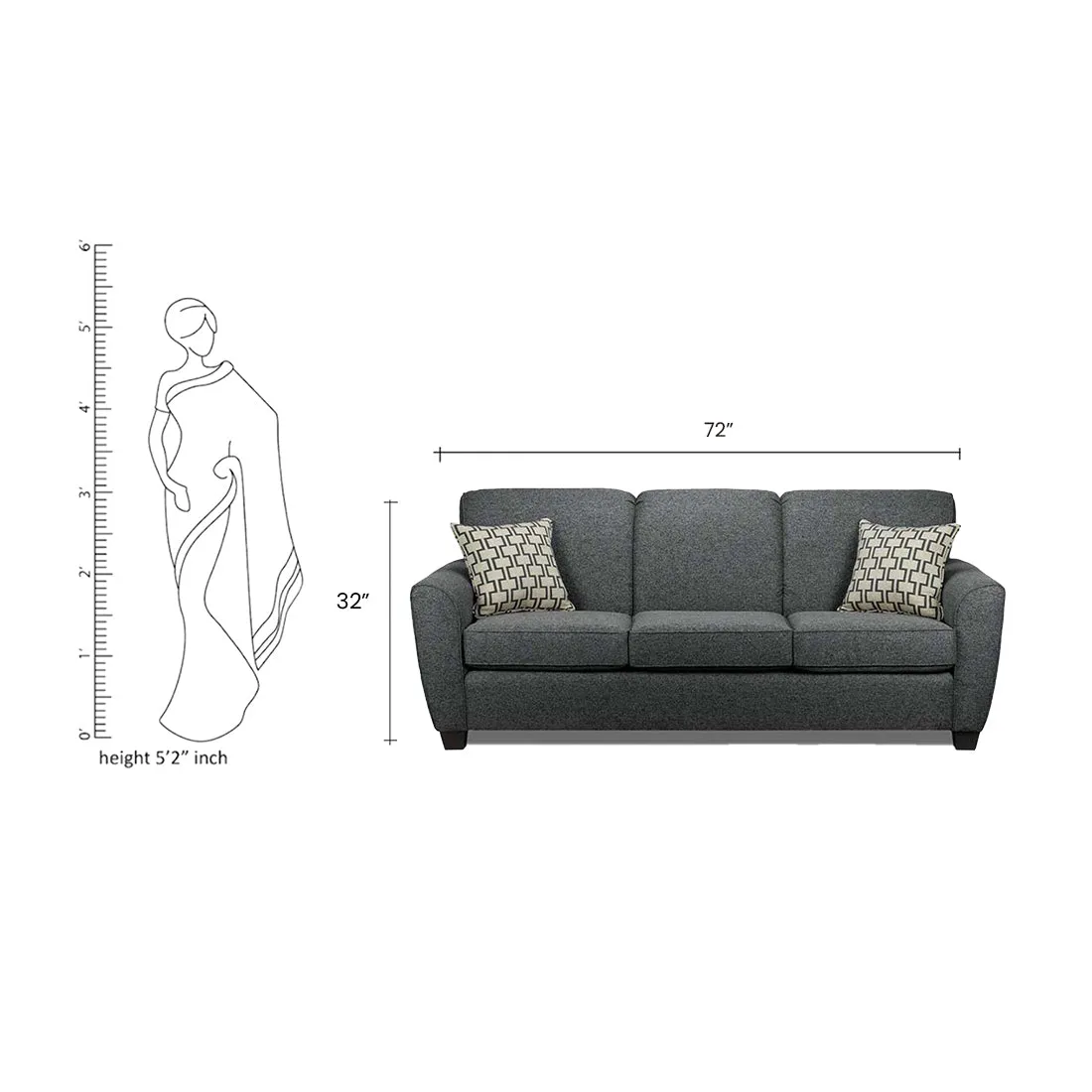 Holden 3 Seater Sofa for Living Room