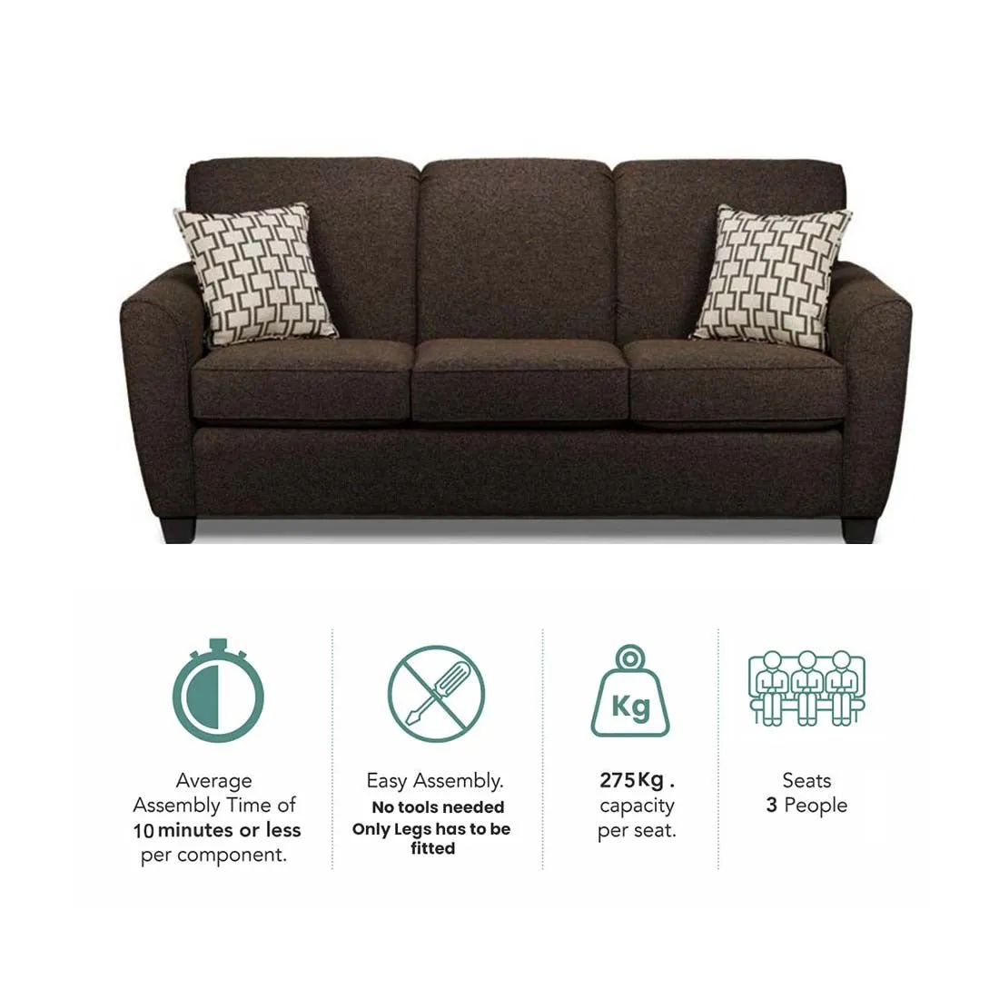 Holden 3 Seater Sofa for Living Room