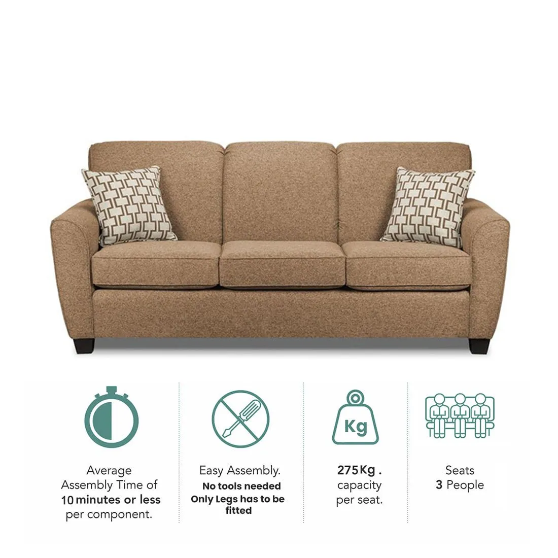 Holden 3 Seater Sofa for Living Room