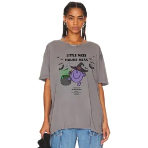 Little Miss Haunt Mess - Oversized Tee - Gravity Grey