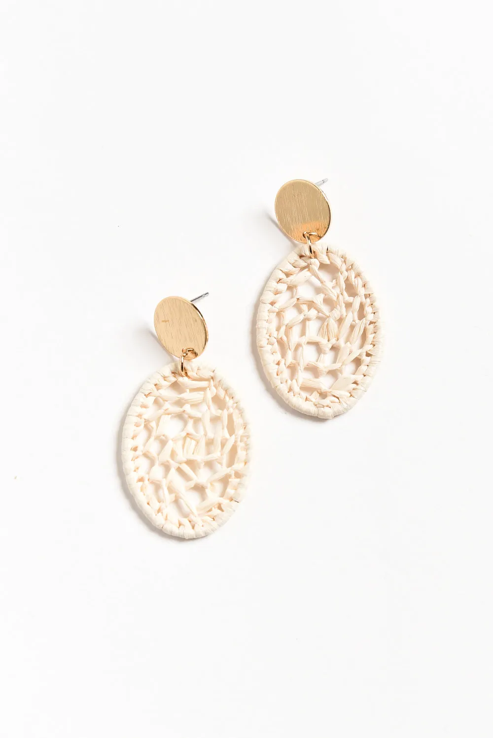 Maja Cream Web Earrings