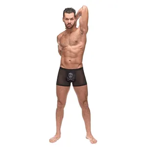 Male Power - Private Screening Micro Mesh and Modal Skull Pouch Short Underwear