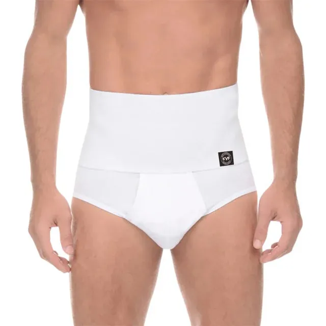 Men's High-Rise Tummy Control Cotton Briefs - Soft, Breathable, Stretchable