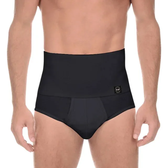 Men's High-Rise Tummy Control Cotton Briefs - Soft, Breathable, Stretchable