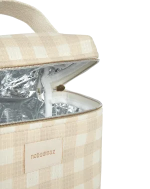 Nobodinoz Concerto Thermal lunch bag | Ivory Checks