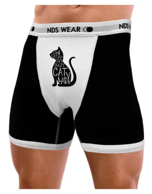 One Cat Short Of A Crazy Cat Lady Mens Boxer Brief Underwear