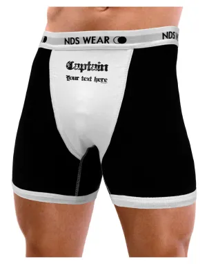 Personalized Captain Mens Boxer Brief Underwear