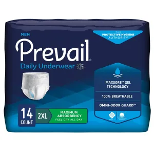 Prevail® Daily Underwear Maximum Absorbent Underwear, Extra Extra Large