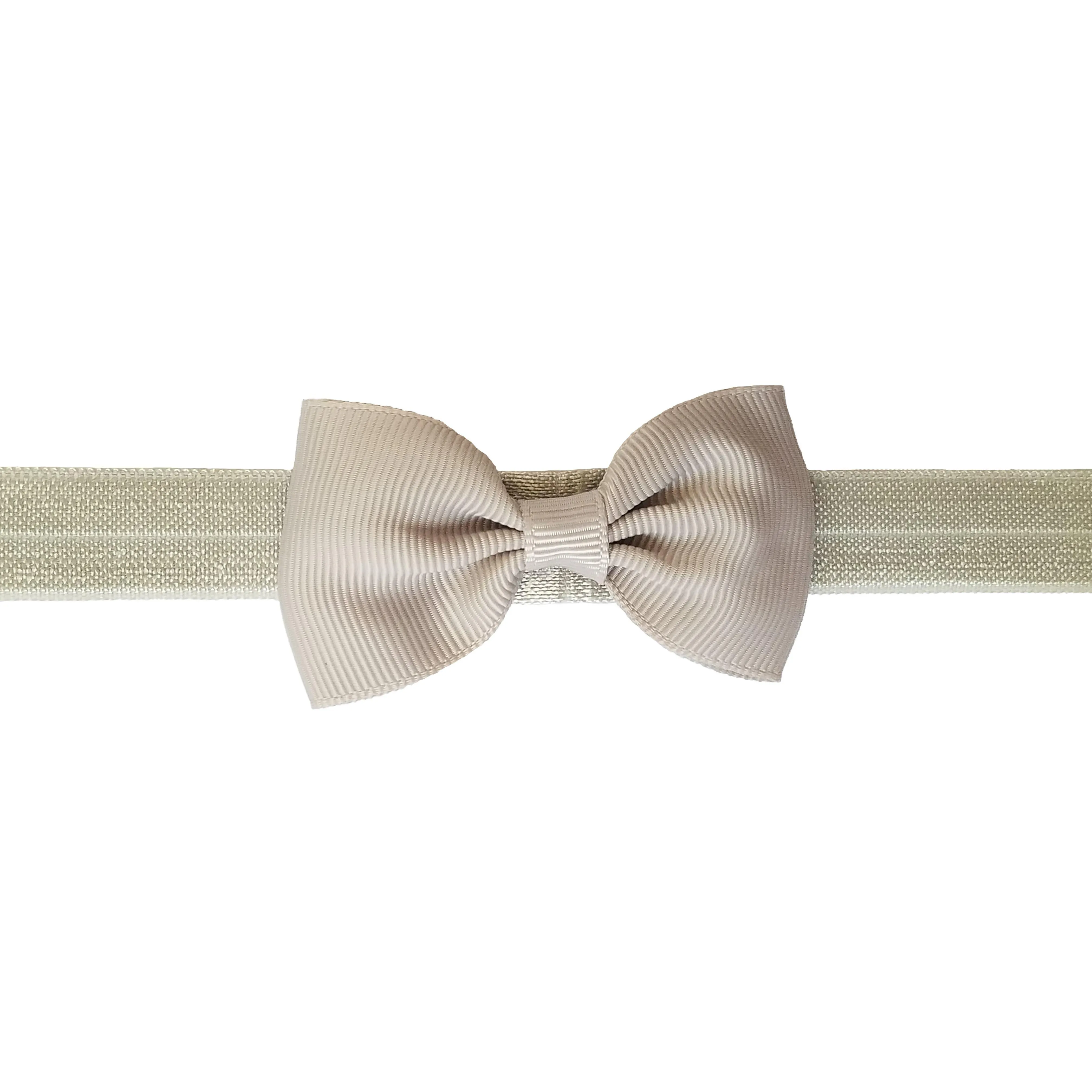 Silver 2.5" Grosgrain Hair bow Headband