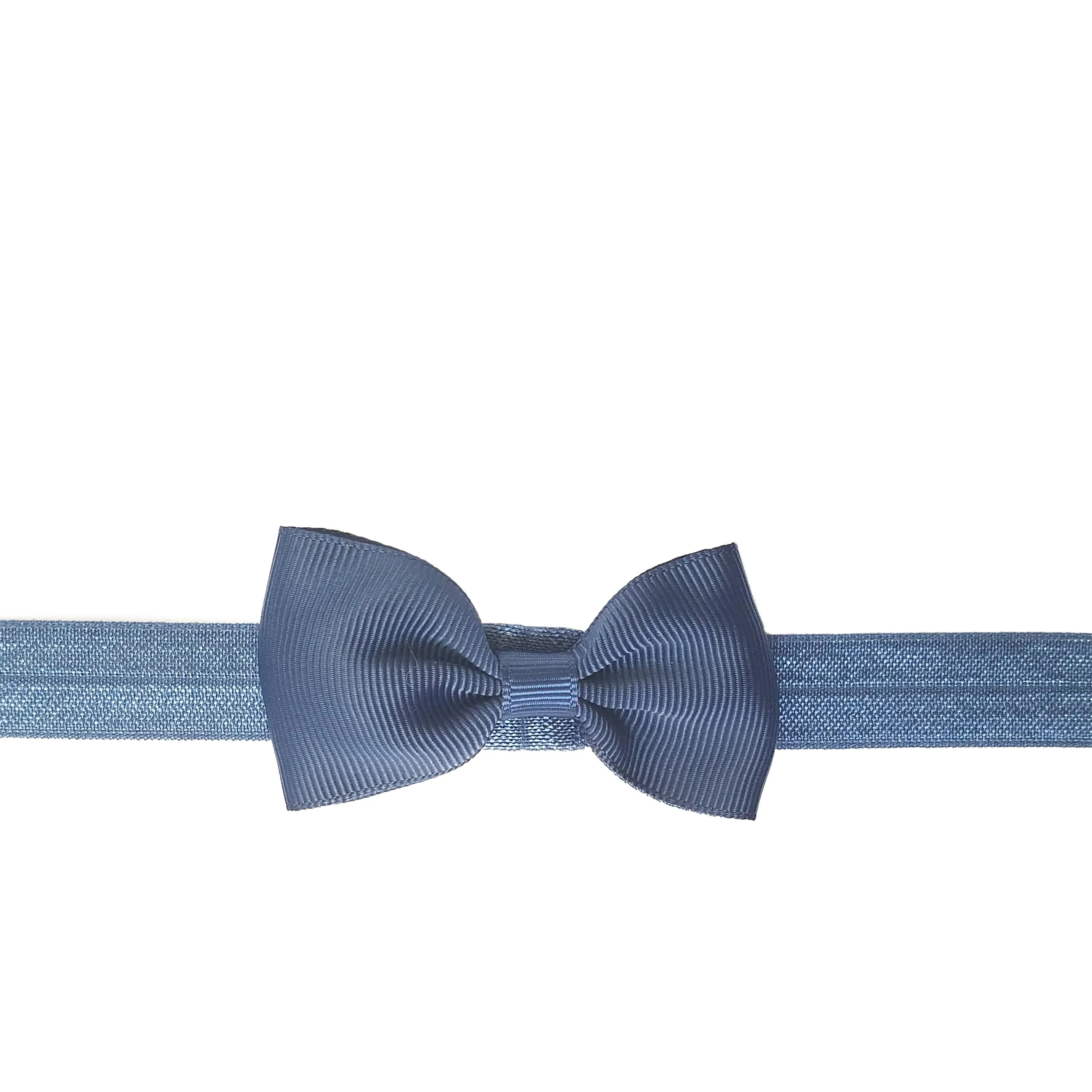 Silver 2.5" Grosgrain Hair bow Headband