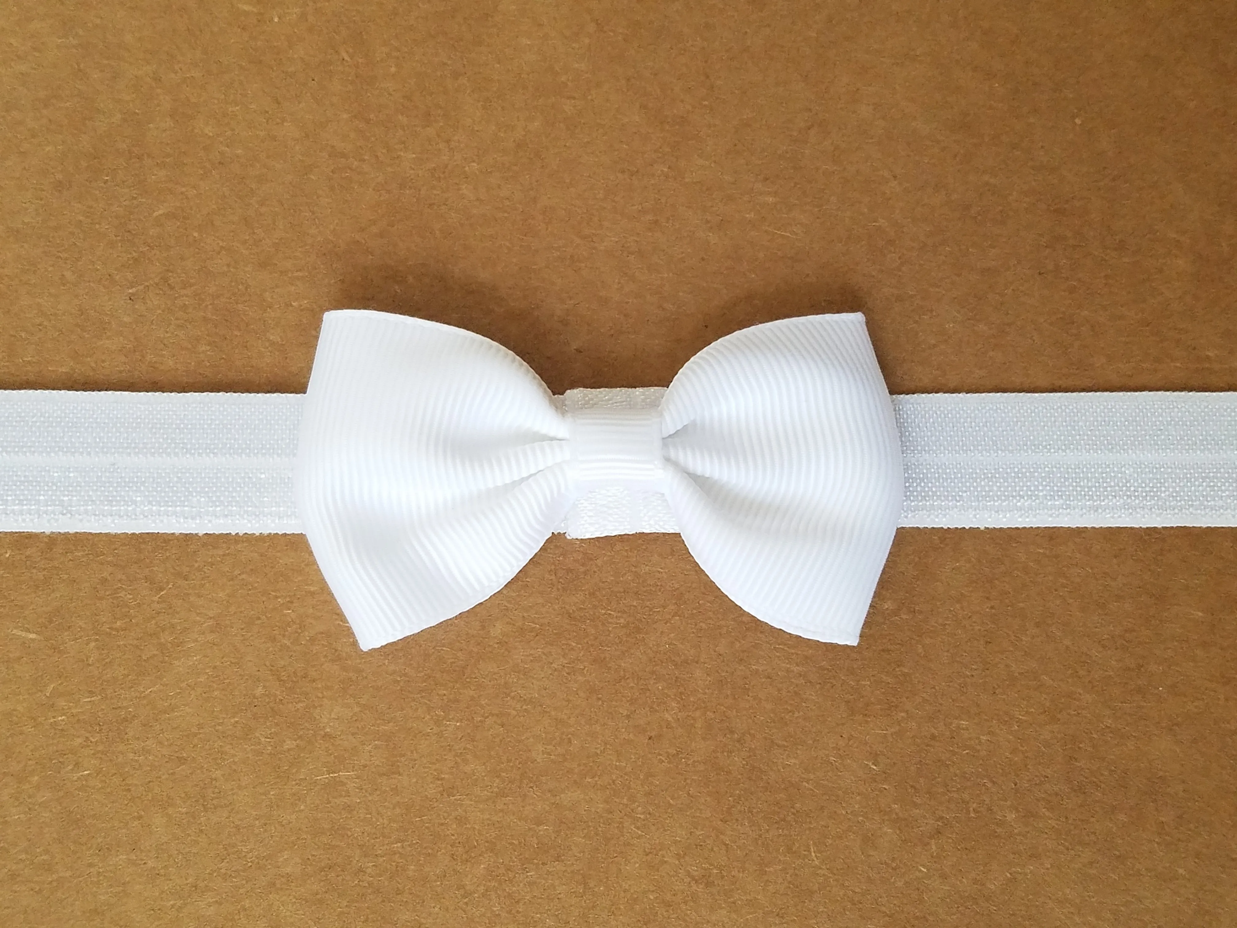 Silver 2.5" Grosgrain Hair bow Headband