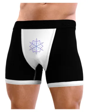 Snowflake Star Christmas Mens Boxer Brief Underwear