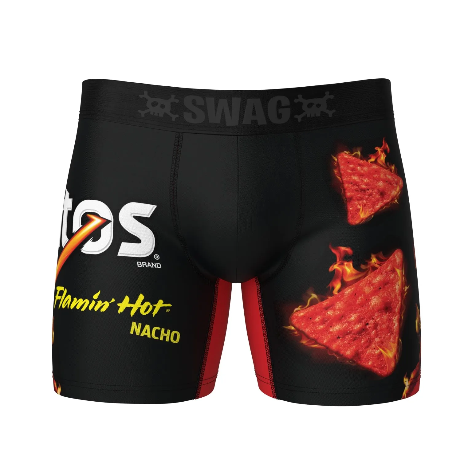 Sure, here is an optimized version of the product title:

SWAG Snack Aisle BOXers: Flaming Hot Nacho Doritos in a Convenient Bag - Spicy, Crunchy, Bold Flavor