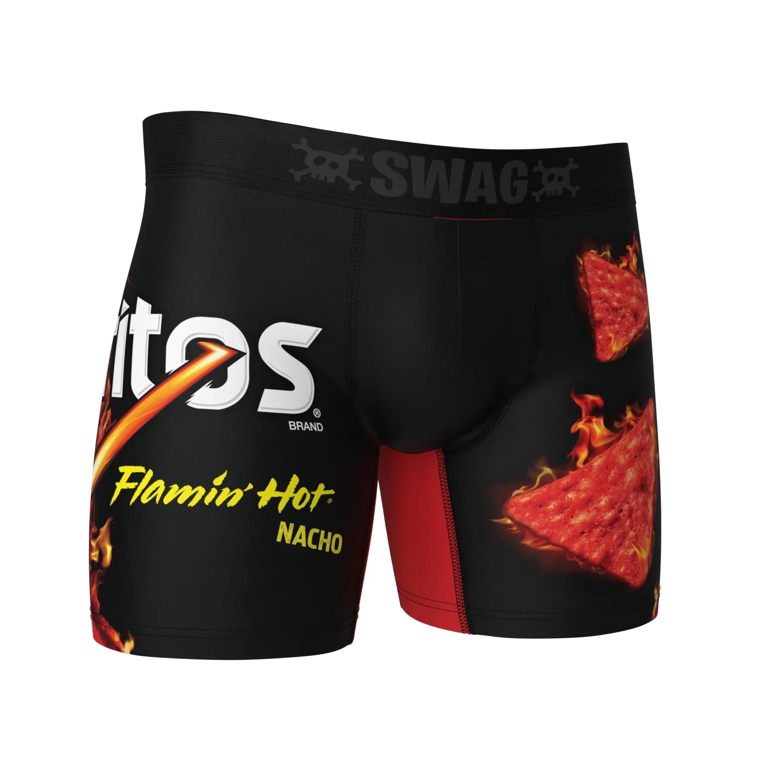 Sure, here is an optimized version of the product title:

SWAG Snack Aisle BOXers: Flaming Hot Nacho Doritos in a Convenient Bag - Spicy, Crunchy, Bold Flavor