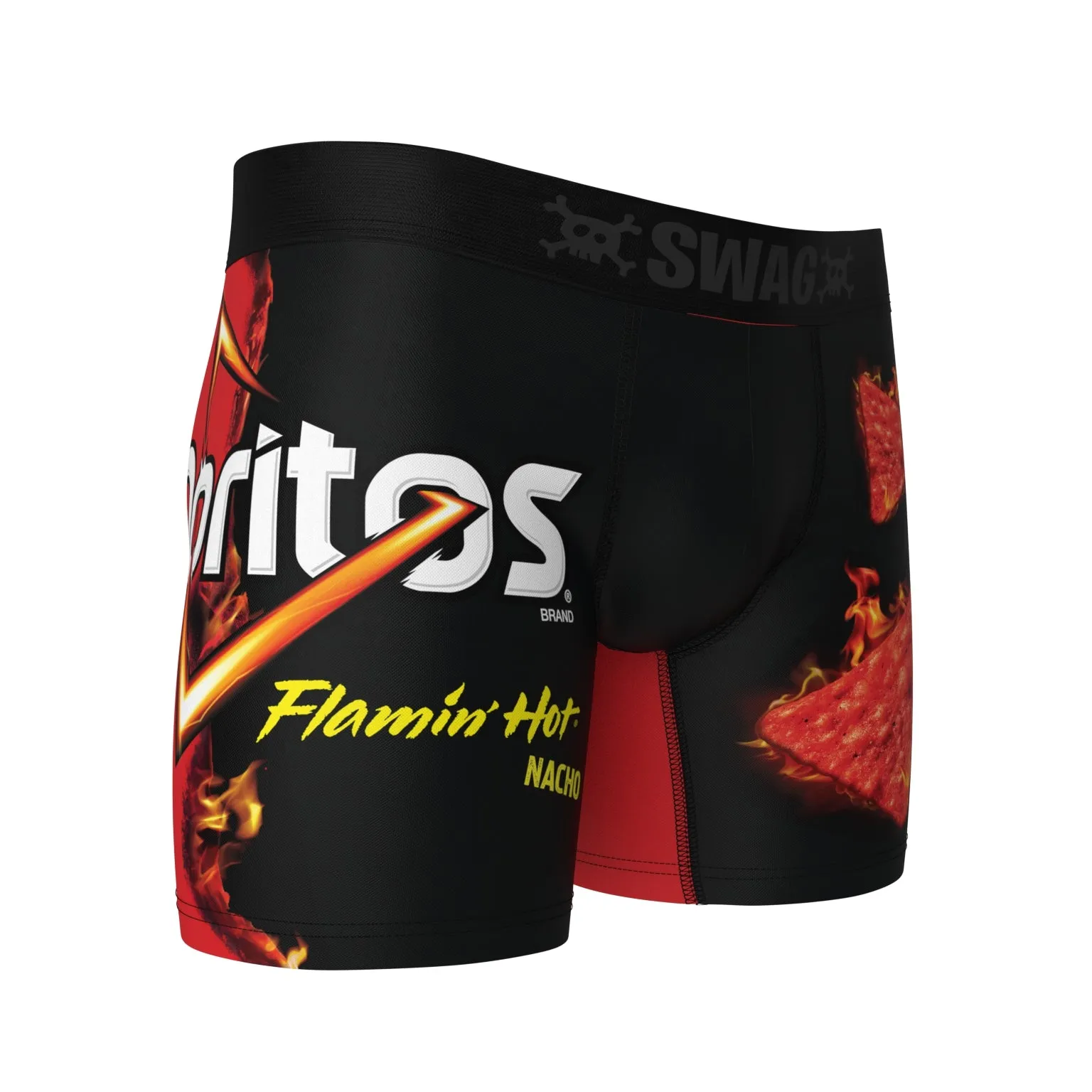 Sure, here is an optimized version of the product title:

SWAG Snack Aisle BOXers: Flaming Hot Nacho Doritos in a Convenient Bag - Spicy, Crunchy, Bold Flavor