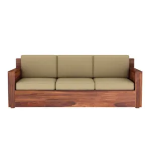 Torque India Marylin 3 Seater Wooden Sofa For Living Room | 3 Seater Wooden Sofa