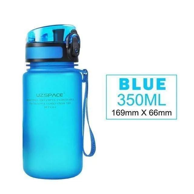 UZSPACE 350ML Water bottles Kids Cartoon Lovely Eco-friendly Plastic Shaker Sports Drink My Bottle Portable leakproof Drinkware