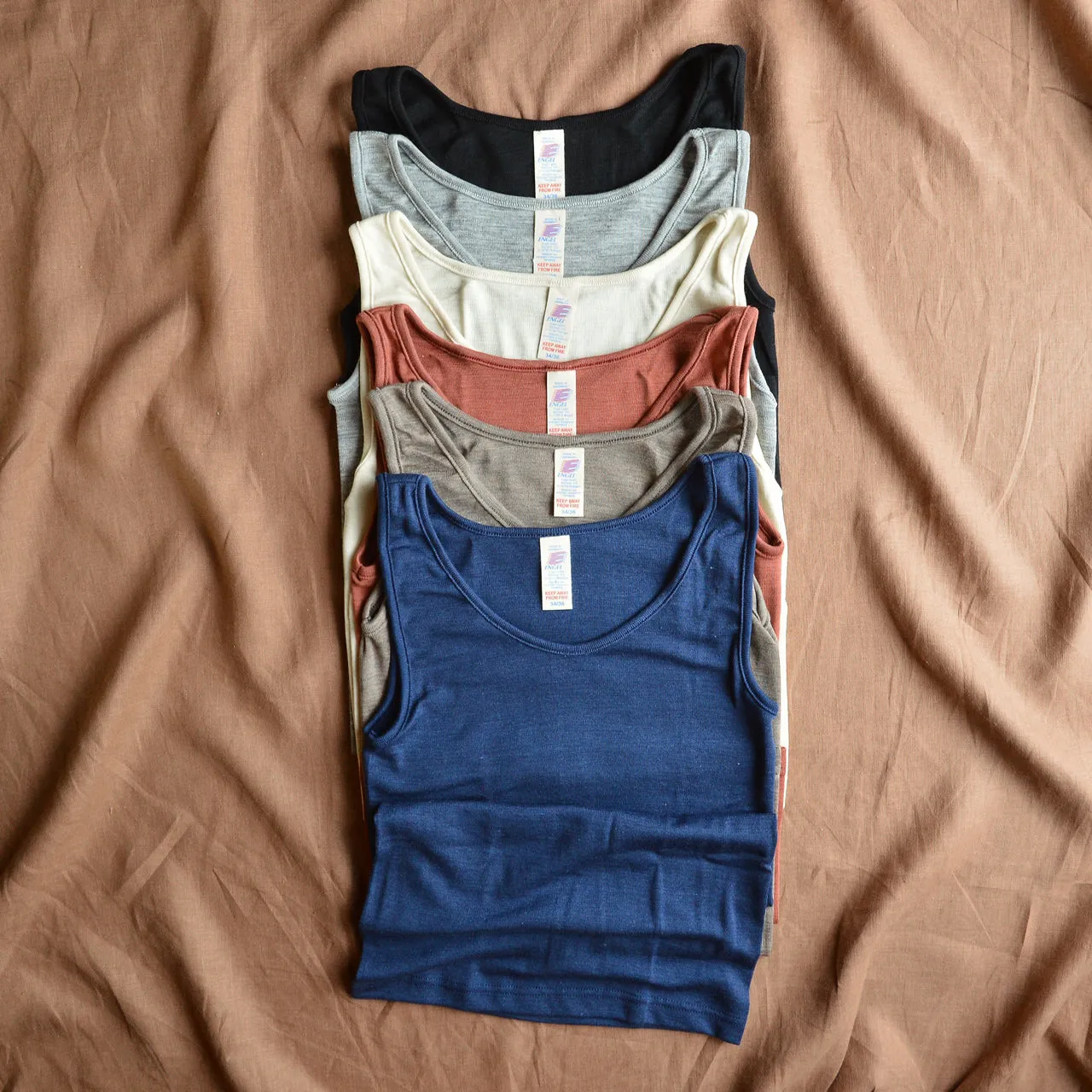 Women's Sleeveless Organic Merino/Silk Vest