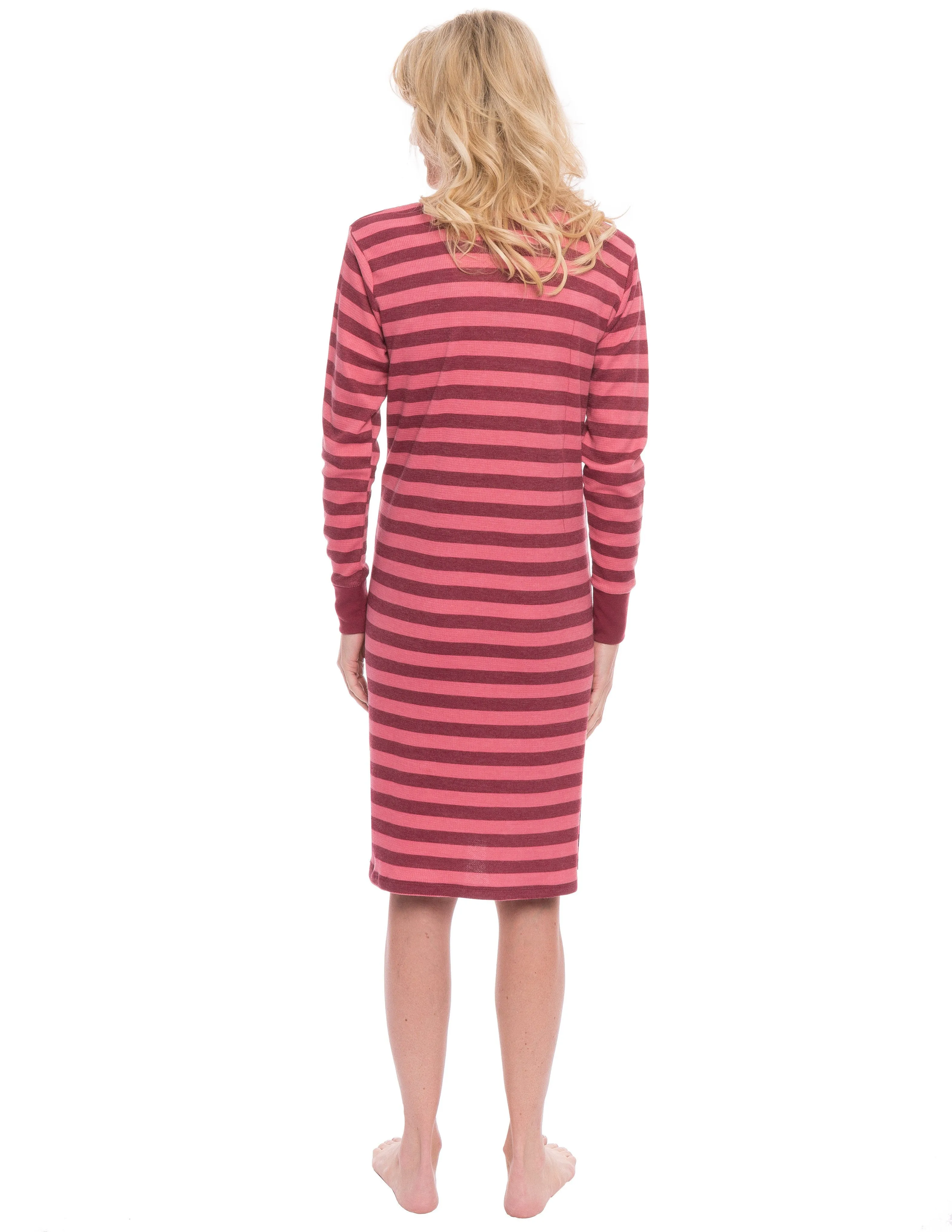 Women's Waffle Knit Thermal Sleep Dress